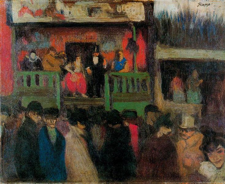 Pablo Picasso Oil Painting Fairground Markets And Shops